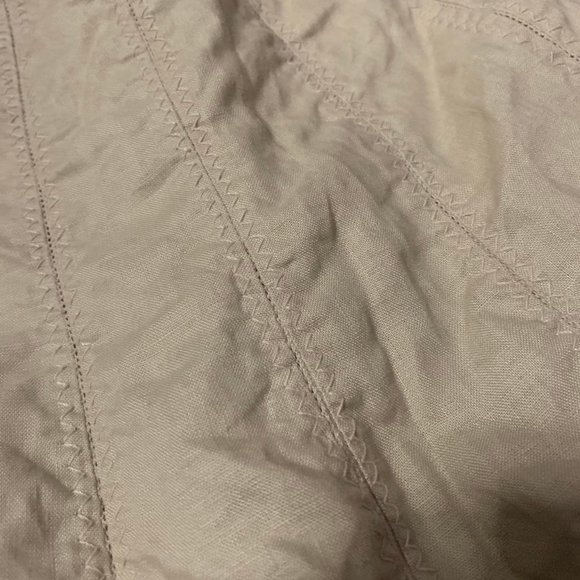 fairycore beige linen midi skirt - Picture 2 of 3